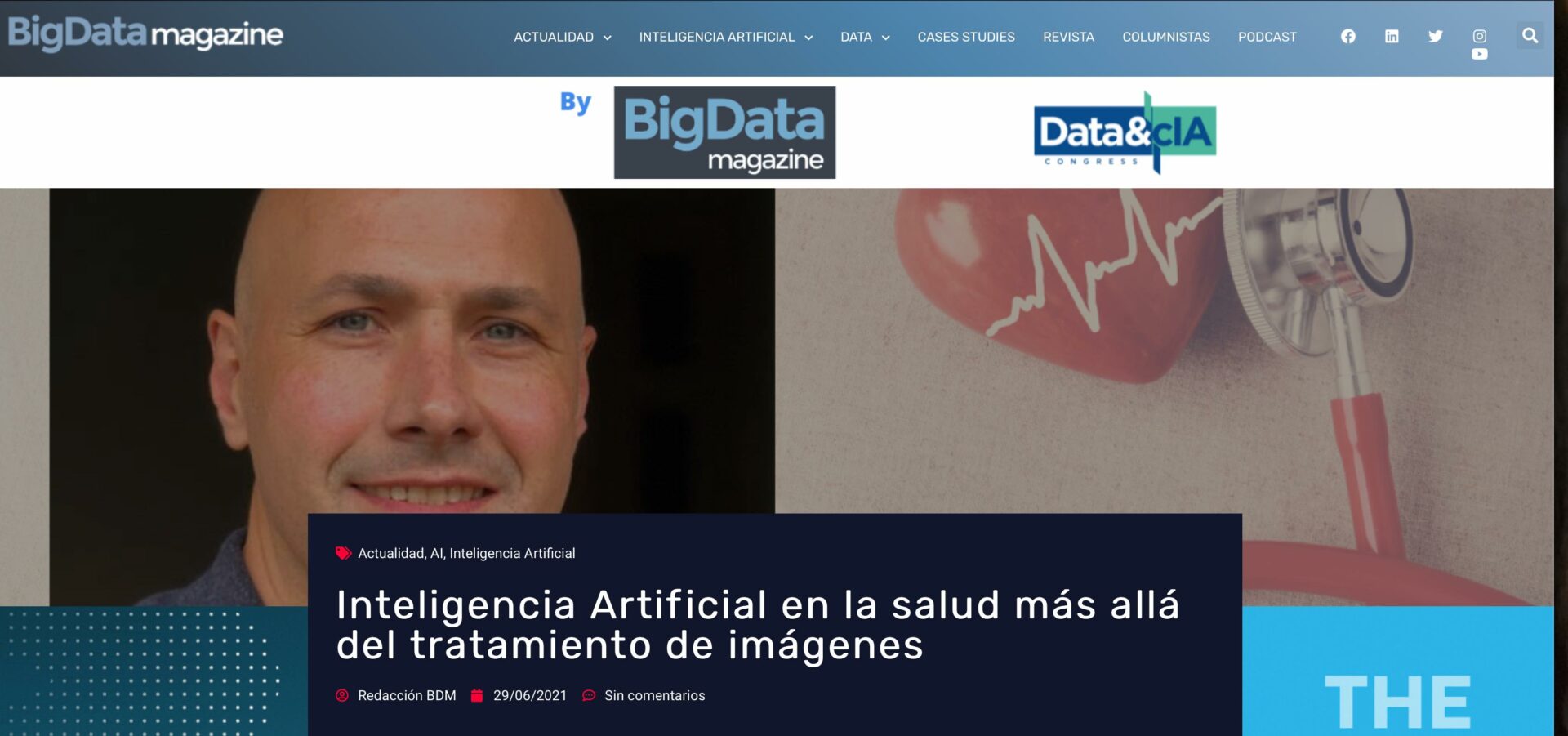 Inteligencia Artificial en la salud más allá del tratamiento de imágenes